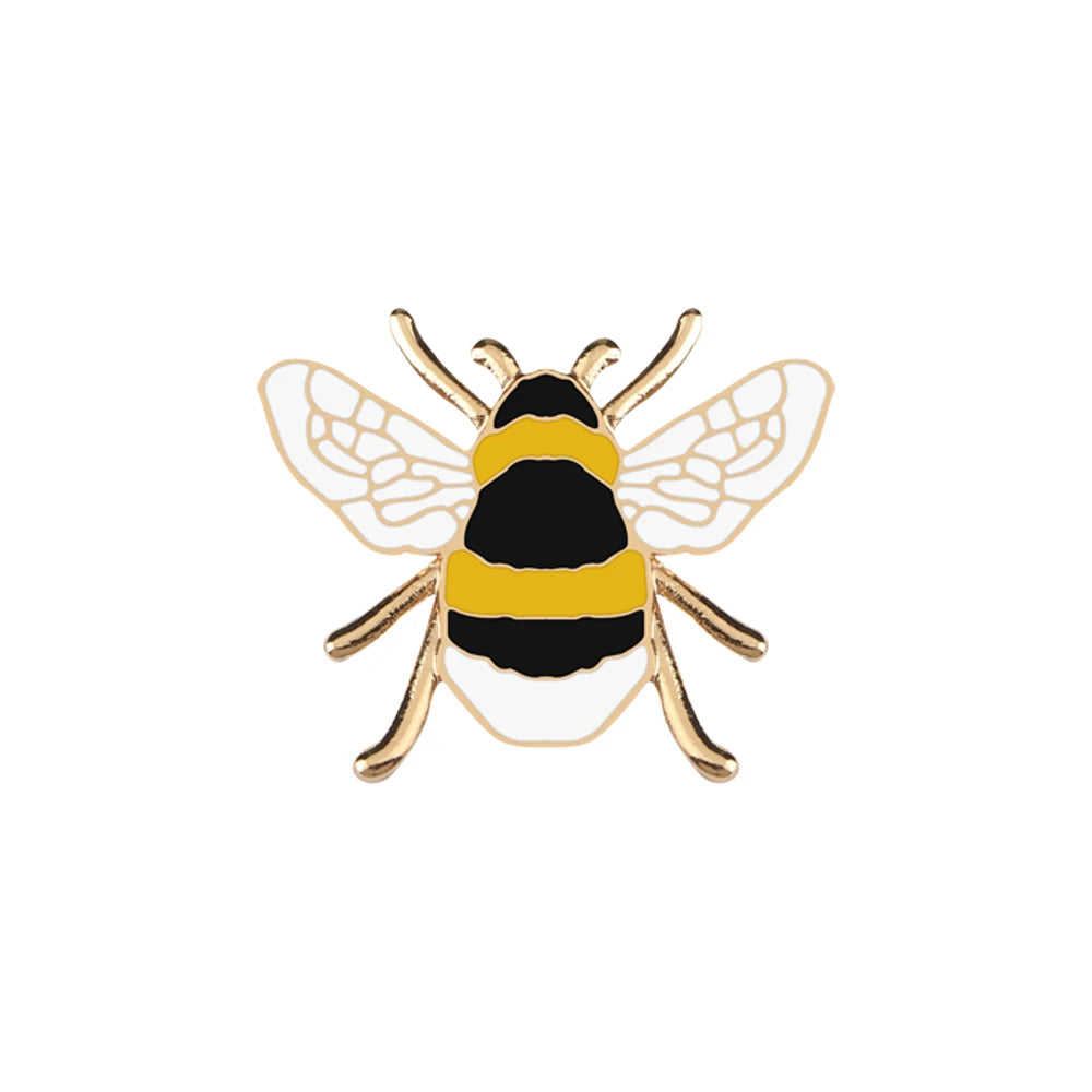 Funny Bee Insect Series Brooch Cartoon Women Men Exquisite Enamel Pins Backpack Jeans Lapel Badges Jewelry Gift For Kids Friends