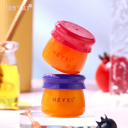 2pcs Honey Pot Shape Blueberry and Pomegranate Lip Mask Set - Lip Care and Makeup Lip Base for Moisturizing and Dark Lip Correction - Day and Night Lip Balm for Soft and Smooth Lips