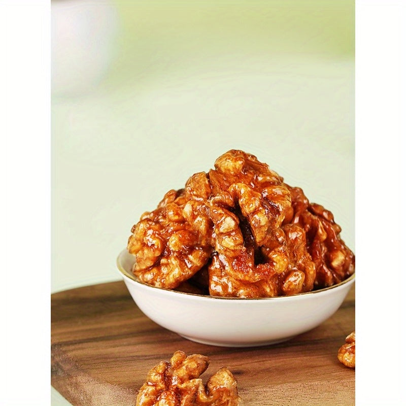 8pcs 100g Delicious Herb Flavored Honey Amber Walnut Nuts - Crunchy Snack with Rich Nutty Flavor - Internet Famous Healthy Snack Option for Office or Home
