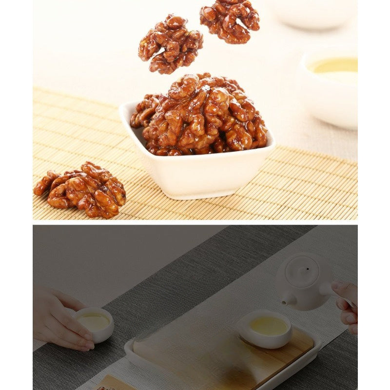 8pcs 100g Delicious Herb Flavored Honey Amber Walnut Nuts - Crunchy Snack with Rich Nutty Flavor - Internet Famous Healthy Snack Option for Office or Home