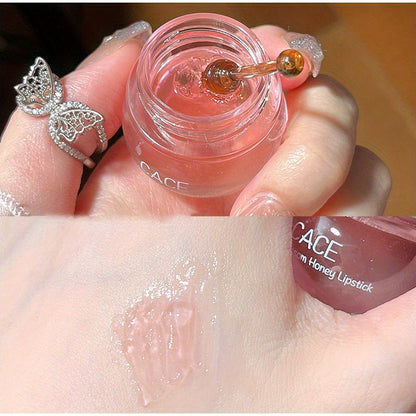 Rose Cherry Honey Peach Lip Gloss - Hydrating and Nourishing Lip Mask for Unisex with Lightening Effect - Moisturizing and Soothing Lip Balm for All Skin Types, Perfect Valentines Day Gift