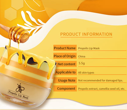 Bee Balm, Lip Balm Honey Pot, Smoothing Lip Lines, Hydrating And Moisturizing Dry And Cracked Lip Valentine's Day Gifts