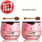 [Buy 1 Get 1 Free]2 Pack Bee Balm Lip Balm Honey Pot, Exfoliating Honey & Strawberry Propolis Lip Mask, Hydrating & Prevention Dry And Cracked Lip Scrubs Exfoliator Lip Sleeping Mask Reduces Lip Lines With Brush Lip Care Vale