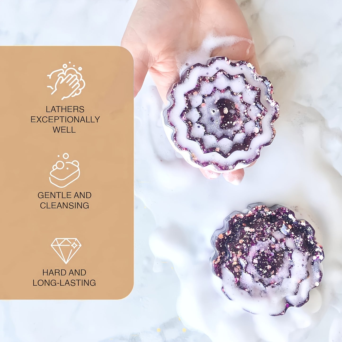 8.82oz Honey Soap Base for DIY Handmade Soaps - Moisturizing Glycerin-Infused, Fragrance-Free with Natural Honey Extract, Ideal for Soap Making Enthusiasts, Honey Glow Soap