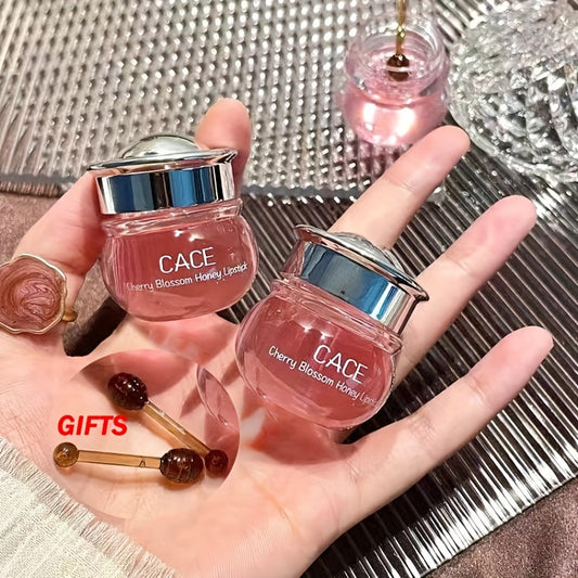 Rose Cherry Honey Peach Lip Gloss - Hydrating and Nourishing Lip Mask for Unisex with Lightening Effect - Moisturizing and Soothing Lip Balm for All Skin Types, Perfect Valentines Day Gift