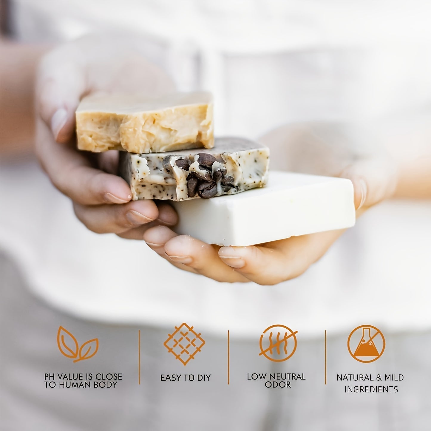 8.82oz Honey Soap Base for DIY Handmade Soaps - Moisturizing Glycerin-Infused, Fragrance-Free with Natural Honey Extract, Ideal for Soap Making Enthusiasts, Honey Glow Soap