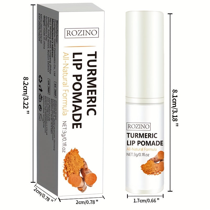 3g Turmeric Lip Balm With Honey, For Dry Lips, Deep Moisturizing And Rejuvenating, Supple Lips, The First Choice For Lip Skin Care