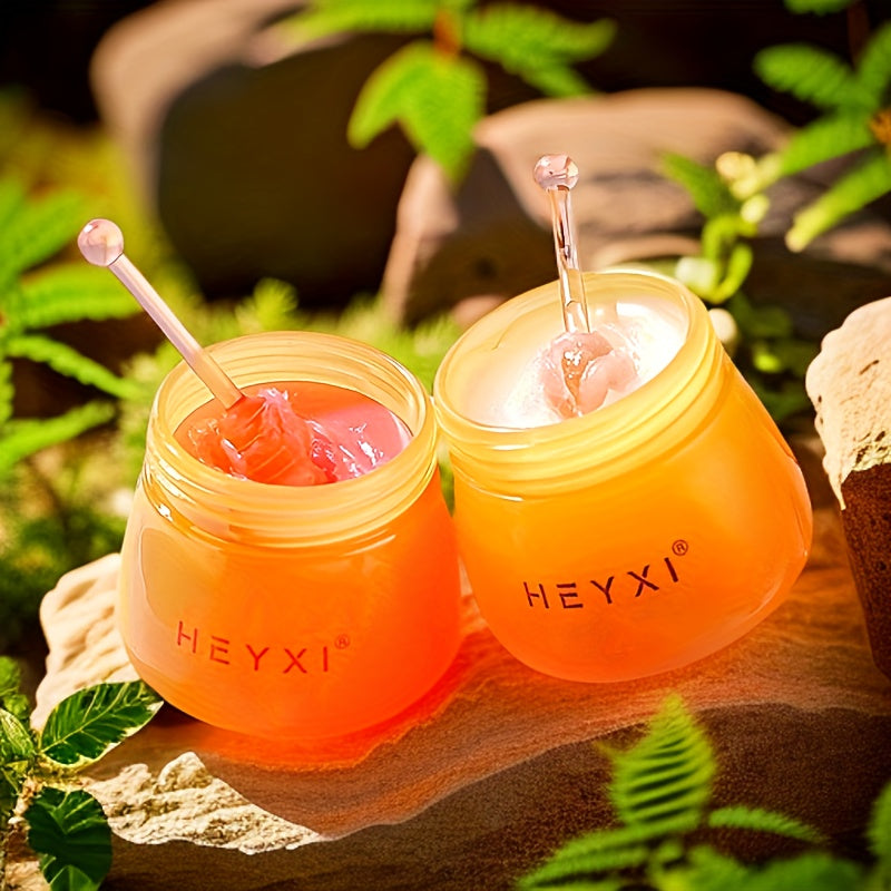 2pcs lip balm gift set, Plant Extract Moisturizing Soft Lip Mask Small Honey Pot Blueberry, Red Pomegranate Lip Mask Set lip gloss,party supplies gifts, souvenir gifts, long-lasting moisturizing and nourishing lip mask, gift