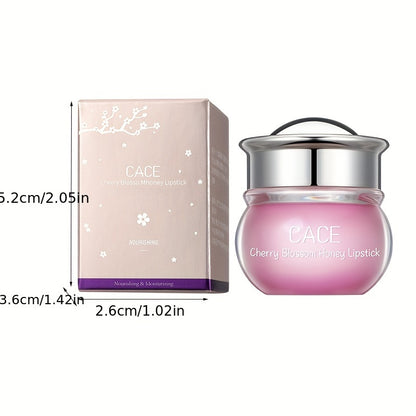 Bear Honey Cherry Blossom Lip Balm - Moisturizing And Nourishing Lip Mask For Hydration And Enhancement - Mother's Day Gift