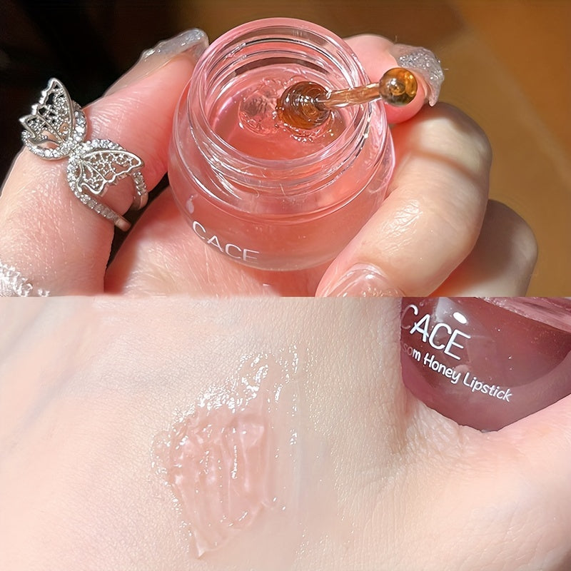 Bear Honey Cherry Blossom Lip Balm - Moisturizing And Nourishing Lip Mask For Hydration And Enhancement - Mother's Day Gift