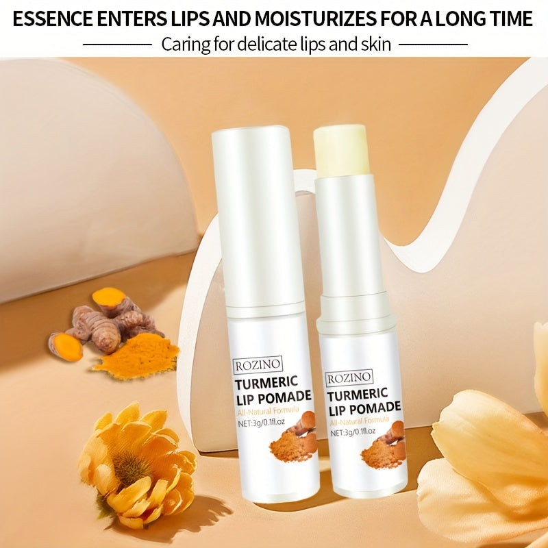3g Turmeric Lip Balm With Honey, For Dry Lips, Deep Moisturizing And Rejuvenating, Supple Lips, The First Choice For Lip Skin Care