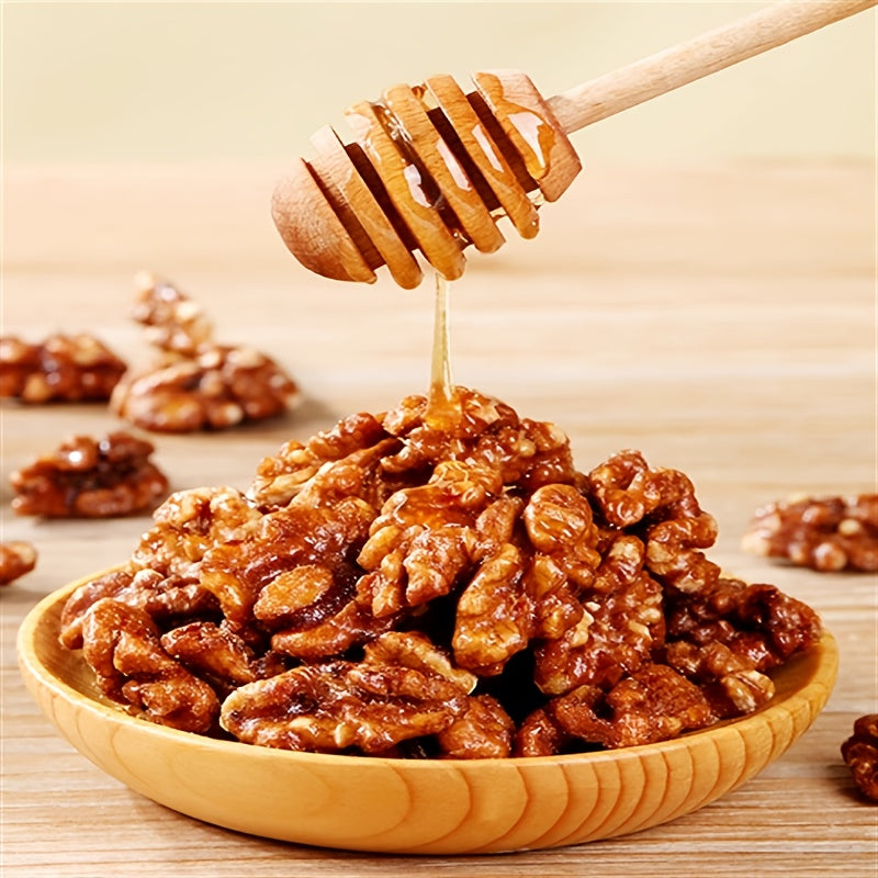 8pcs 100g Delicious Herb Flavored Honey Amber Walnut Nuts - Crunchy Snack with Rich Nutty Flavor - Internet Famous Healthy Snack Option for Office or Home