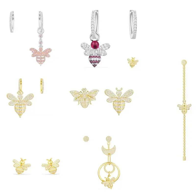 LI KI High Quality 925 Silver Bee Earrings In A Variety Of Stylish And Elegant  Jewelry Gifts For Friends