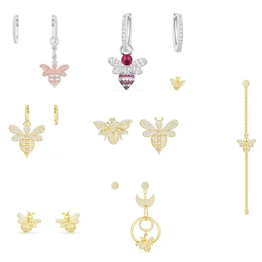 LI KI High Quality 925 Silver Bee Earrings In A Variety Of Stylish And Elegant  Jewelry Gifts For Friends