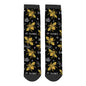 Honey Bee Funny Socks Golden Wings Insect And Queen Crown Black Fashion Style Casual Crew Socks Color Design For Women Men Gift