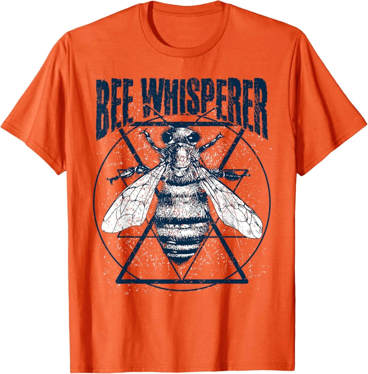Bee Whisperer Graphic Tee Men's Cotton Round Neck Casual T-Shirt Short Sleeve