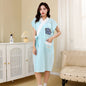 Cotton Gauze Bathrobe for Women  Absorbent Soft Tie Belt Towel for Home & Leisure Comfortable Lounge Dress