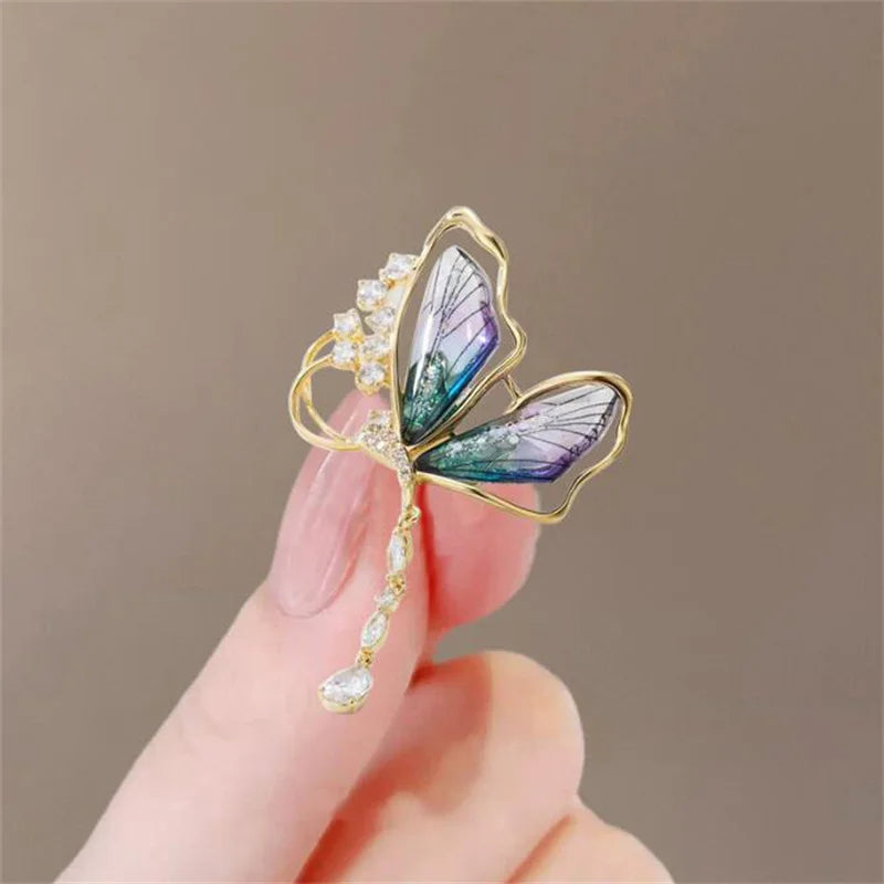 Lovely Birds Butterfly Bee Brooch For Women Pearl Rhinestone Trendy Animal Jewelry Coat Dress Lapel Pins Wedding Party Gifts