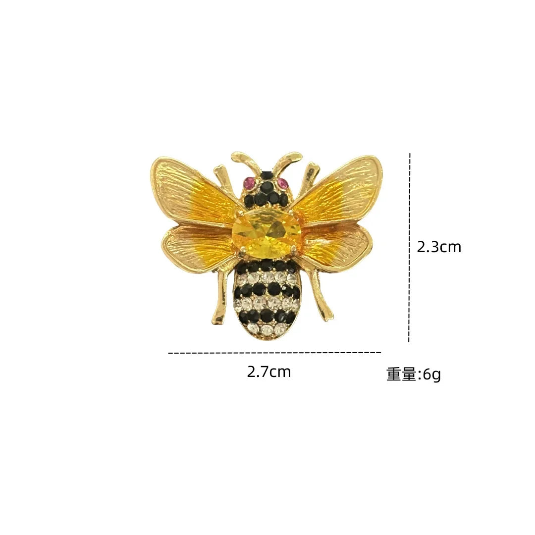 1Pc Trendy Little Bee Brooch for Women Men Retro Bee Animal Brooches Pins Jewelry Accessories Party Gifts 2025 Trend Cool Thing