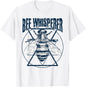 Bee Whisperer Graphic Tee Men's Cotton Round Neck Casual T-Shirt Short Sleeve