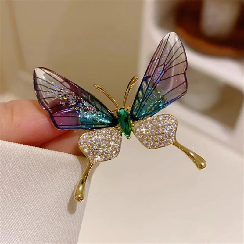 Lovely Birds Butterfly Bee Brooch For Women Pearl Rhinestone Trendy Animal Jewelry Coat Dress Lapel Pins Wedding Party Gifts