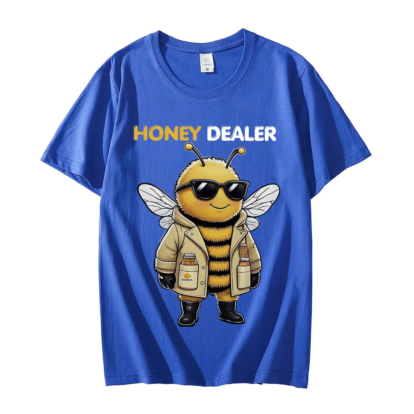 Honey Dealer Funny Bee Graphic T Shirt Men Women Fashion Y2k Clothing T-shirt Summer Casual Oversized Cotton T-shirts Streetwear