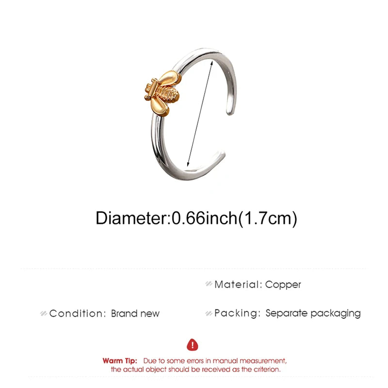 Elegant Engagement Bee Rings, Women's Fine Jewelry Gift, Exquisite Honeybee Flower