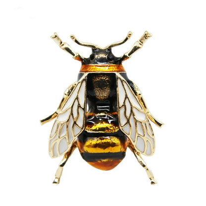 Insect Bumble Bee For Women Kids Girls Jewelry Gold Color Yellow Green Enamel Brooches
