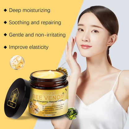 Bee Venom Cream Relieves Redness Repair Damage Skin Strengthens Skin Barrier Deep Moisturizing Skin Care Nourishing Body Cream
