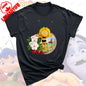 Maya The Bee T-Shirt Plain Black T Shirts Men Short-sleeve O-neck Streetwear Maya The Bee Classic Pattern High Quality Cotton