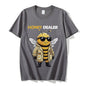 Honey Dealer Funny Bee Graphic T Shirt Men Women Fashion Y2k Clothing T-shirt Summer Casual Oversized Cotton T-shirts Streetwear