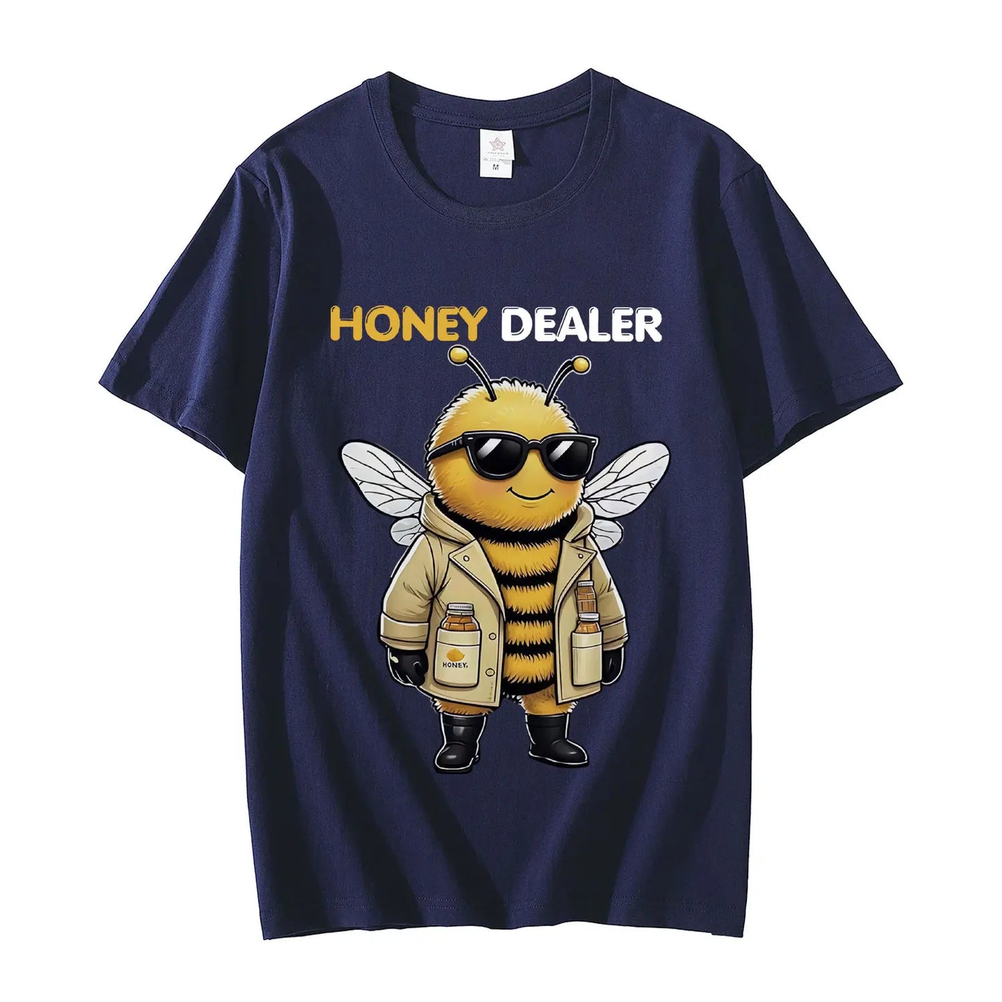 Honey Dealer Funny Bee Graphic T Shirt Men Women Fashion Y2k Clothing T-shirt Summer Casual Oversized Cotton T-shirts Streetwear