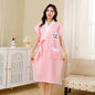 Cotton Gauze Bathrobe for Women  Absorbent Soft Tie Belt Towel for Home & Leisure Comfortable Lounge Dress