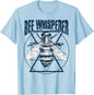 Bee Whisperer Graphic Tee Men's Cotton Round Neck Casual T-Shirt Short Sleeve