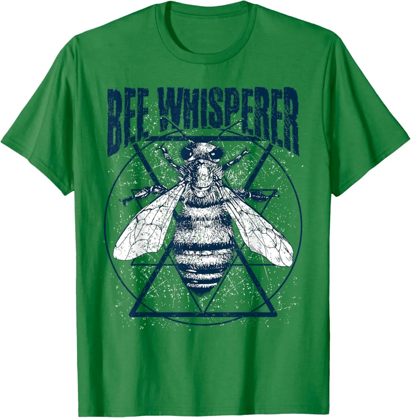 Bee Whisperer Graphic Tee Men's Cotton Round Neck Casual T-Shirt Short Sleeve
