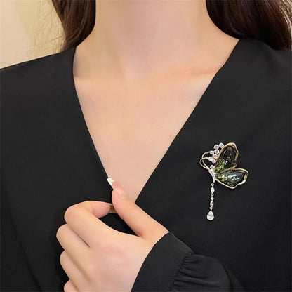Lovely Birds Butterfly Bee Brooch For Women Pearl Rhinestone Trendy Animal Jewelry Coat Dress Lapel Pins Wedding Party Gifts
