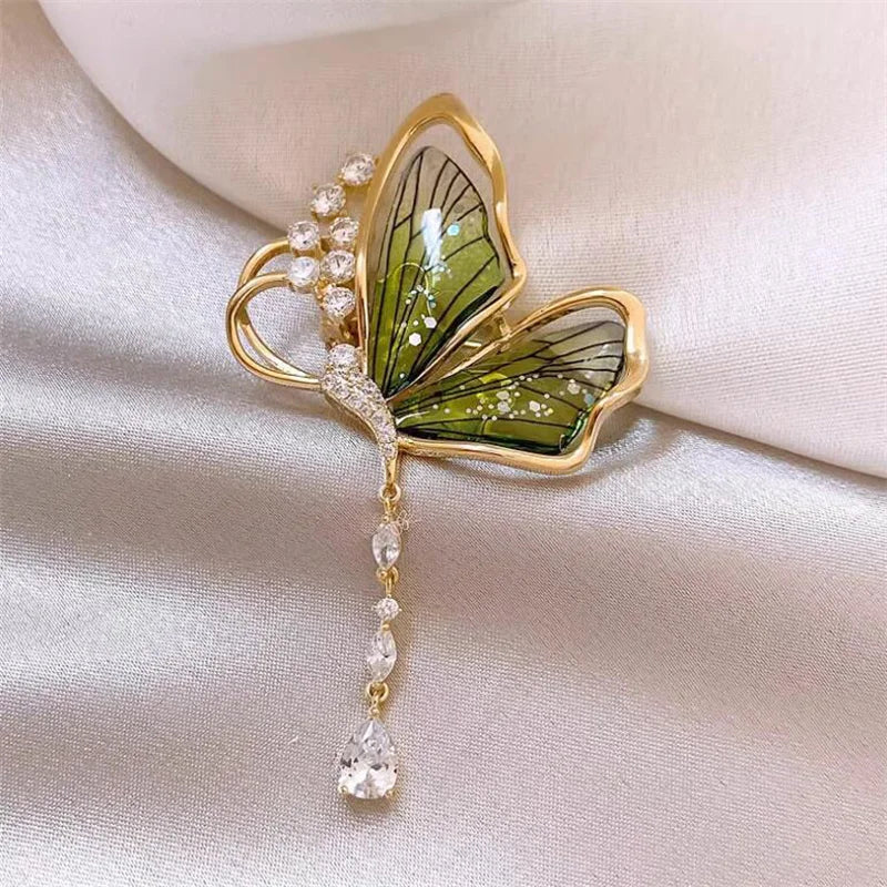 Lovely Birds Butterfly Bee Brooch For Women Pearl Rhinestone Trendy Animal Jewelry Coat Dress Lapel Pins Wedding Party Gifts