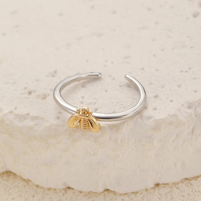 Elegant Engagement Bee Rings, Women's Fine Jewelry Gift, Exquisite Honeybee Flower
