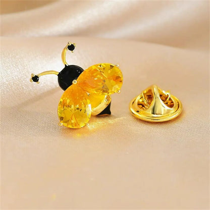 Bee Brooch Women's Fashionable And Exquisite Small Pin Suit Shirt Backpack Decoration Jewelry Party Birthday Gift 2024