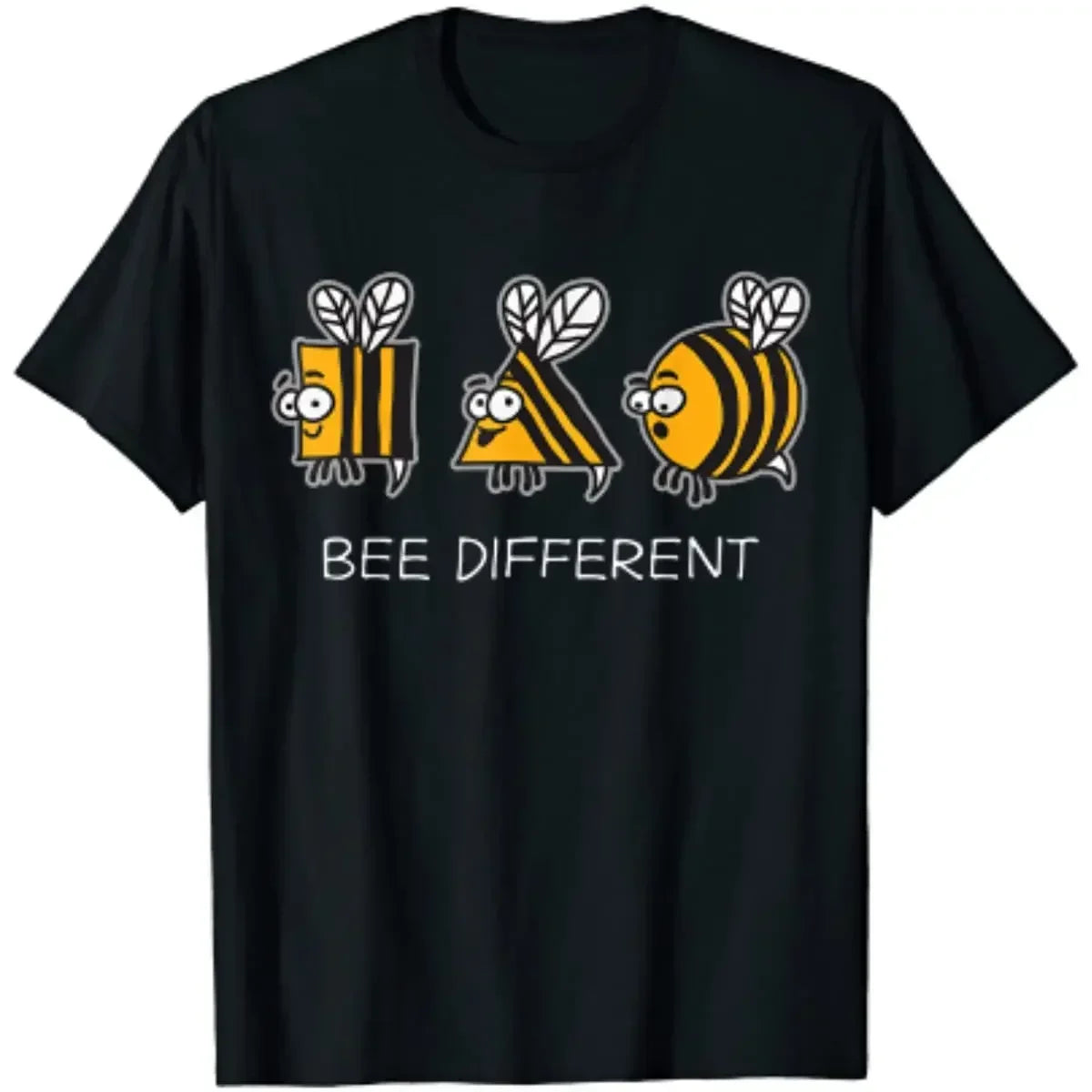 Bees Are Different Weird Unique Interesting Beekeeper Women's T-shirts Street Casual Daily Four Seasons T-shirts Y2K Top Summer