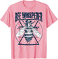 Bee Whisperer Graphic Tee Men's Cotton Round Neck Casual T-Shirt Short Sleeve