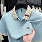 High quality honey bee embroidered short sleeve men polo shirt summer new T-shirt brand letter jacquard lapel casual trendy top