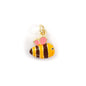 2PCs Cute Brass Cartoon Bee Jewelry Charms 18K Real Gold Plated Enamel 3D Gift Box Pendant Necklace Bracelet DIY Findings