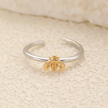 Elegant Engagement Bee Rings, Women's Fine Jewelry Gift, Exquisite Honeybee Flower