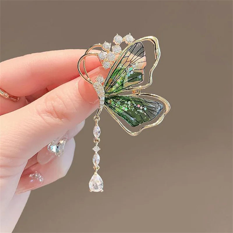 Lovely Birds Butterfly Bee Brooch For Women Pearl Rhinestone Trendy Animal Jewelry Coat Dress Lapel Pins Wedding Party Gifts
