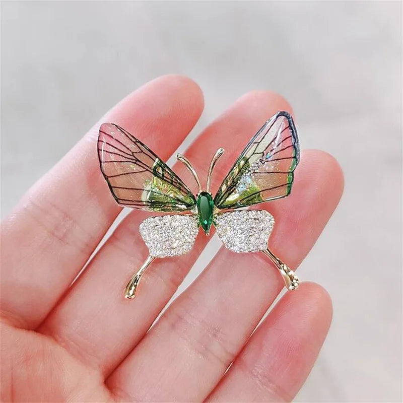 Lovely Birds Butterfly Bee Brooch For Women Pearl Rhinestone Trendy Animal Jewelry Coat Dress Lapel Pins Wedding Party Gifts