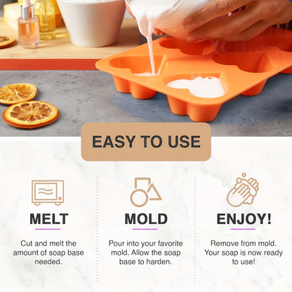 8.82oz Honey Soap Base for DIY Handmade Soaps - Moisturizing Glycerin-Infused, Fragrance-Free with Natural Honey Extract, Ideal for Soap Making Enthusiasts, Honey Glow Soap