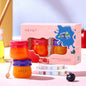 2pcs Honey Pot Shape Blueberry and Pomegranate Lip Mask Set - Lip Care and Makeup Lip Base for Moisturizing and Dark Lip Correction - Day and Night Lip Balm for Soft and Smooth Lips