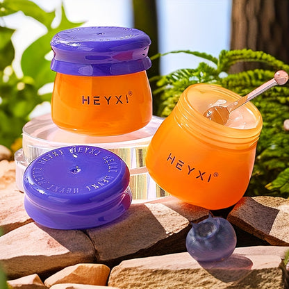 2pcs lip balm gift set, Plant Extract Moisturizing Soft Lip Mask Small Honey Pot Blueberry, Red Pomegranate Lip Mask Set lip gloss,party supplies gifts, souvenir gifts, long-lasting moisturizing and nourishing lip mask, gift