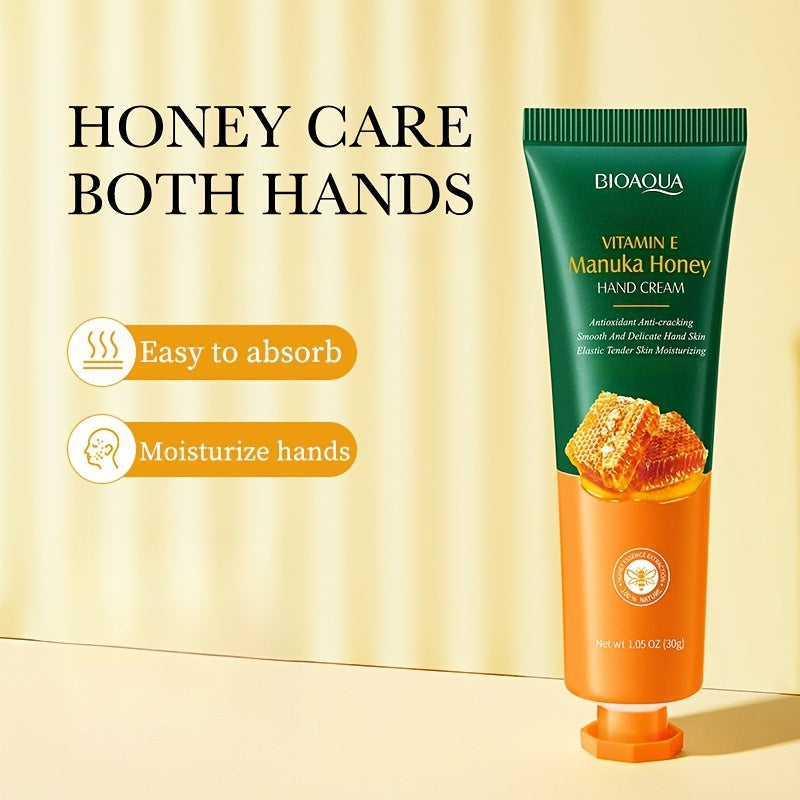 1/3pcs Honey Hand Cream With Vitamin E, Deeply Nourishing And Hydrating Your Rough Dry Cracked Skin, Hand Moisturizier, Not Greasy For Daily Use